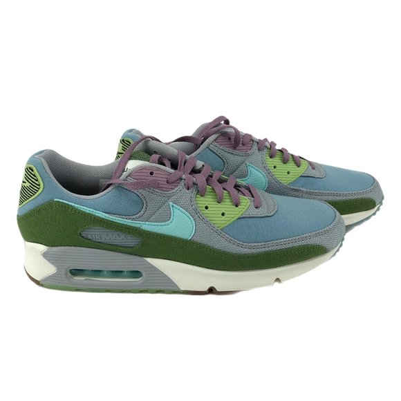 Nike Blue & Green Synthetic Athletic Sneakers | Impeccable Style main image 5